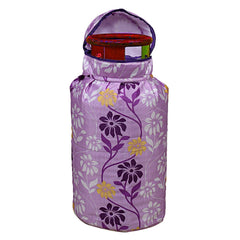 Kuber Industries Cotton 2 Pieces Cylinder Cover (Purple & Brown) -CTKTC6921, Standard