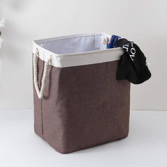 Kuber Industries Laundry Basket For Clothes|Foldable Laundry Hamper|Basket For Toys, Dirty clothes, Storage "45 LTR"-Pack of 5 (Brown)
