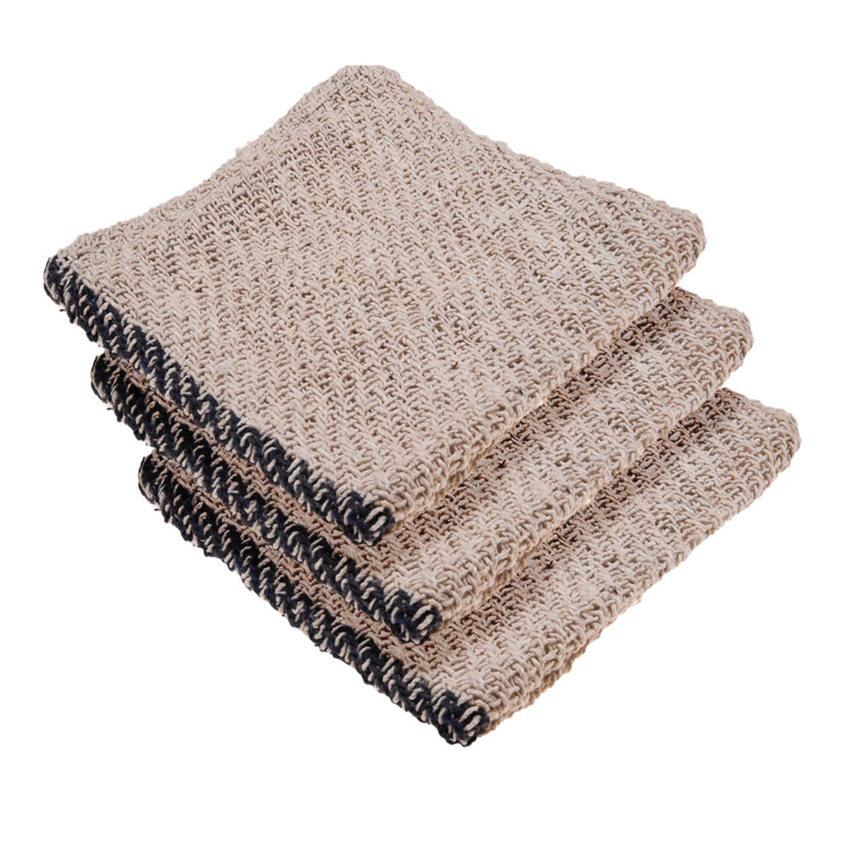 Kuber Industries Floor Cleaning Pocha | Plain Duster Cloth | Cotton Reusable Sweeping Cloth for Home | Kitchen | Large | 28x28 Inch | Pack of 3 | White