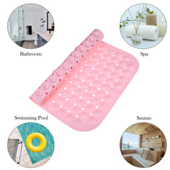 Heart Home Bath Mat | PVC Bathroom Mat | Shower Bath Mat | Square Bath Tub Mat | Foot Massager Mat | Anti-Skid Floor Mat | Shower Mat | Pack of 2 | Multi
