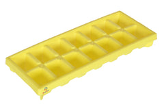 Heart Home Ice Cube Bin Box Trays 2 Pack Stackable Ice Storage Container and Trays, BPA Free-Pack of 2 (Yellow), Standard