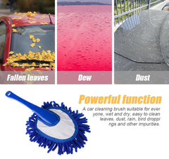 Kuber Industries Flexible Microfiber Car Cleaning Brush & Dusting Brush for Home Cleaning | Soft Bristled Cleaning Tool, Sofa Brush & Dust Remover for Home/Office Use | Royal Blue