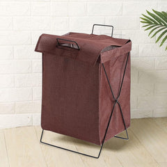 Kuber Industries Laundry Basket For Clothes|Foldable Laundry Hamper|Basket For Toys, Dirty clothes, Storage "40 LTR" (Brown)