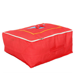 Kuber Industries Quilted Cotton Saree Cover, Red