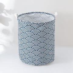 Kuber Industries Laundry Basket For Clothes|Foldable Laundry Hamper|Basket For Toys, Dirty clothes, Storage "45 LTR"-Pack of 5 (Blue)