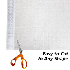 Heart Home Shelf Liner | Kitchen Cabinet Shelf Protector | Kitchen Liners for Cabinets and Drawers | Drawer Liner Mat | Check-Design Shelf Liner Roll | Cabinet Mat | 3 MTR | Transparent