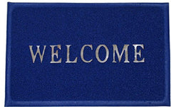 Kuber Industries 2 Piece PVC Door Mat Set - 24" x 14", Green