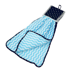 Heart Home Napkin | Washbasin Hanging Napkin | Kitchen Towel with Ties | Napkin for Kitchen | Zig Zag Napkin for Bathroom | Hand Towel for Kitchen | Pack of 2 | Multi