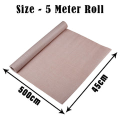 Kuber Industries Anti Slip Kitchen Shelf Sheets - Waterproof Wardrobe Sheets for Shelves | Cabinet | Drawer | Cupboard - Shelf Liner for Refrigerator (Easy to Cut) (Beige) (5 Mtr)