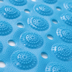 Kuber Industries Bath Mat | PVC Bathroom Mat | Shower Bath Mat | Floor Tub Mat | Bathroom Mud Mat | Anti-Skid Shower Bathroom Mat | M-YSD-35B |Pack of 4| Dark Blue