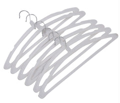 Heart Home 24 Piece Plastic Hanger Set for Wardrobe, (White) HEART7095
