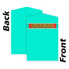 Heart Home Hanging Saree Cover | Non-Woven Plain Hanging Saree Bag | Clothes Saree Stoarge Organizer | Small Transparent View Hanging Saree Cover | Pack of 6 | Green