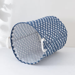 Kuber Industries Laundry Basket For Clothes|Foldable Laundry Hamper|Basket For Toys, Dirty clothes, Storage "45 LTR"-Pack of 5 (Blue)