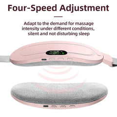 Kuber Industries Heating Pad for Cramps Relief | Heating Pad for Stomach | Heating Pad for Back & Belly | Heating Pad for Women | 4-Speed Massage Modes Heating Pad | Pack of 6 | White