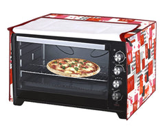 Heart Home PVC Heart Printed Microwave Oven Cover, Dustproof Machine Protector Cover,30 LTR. (Multicolor)-HS43HEARTH25998
