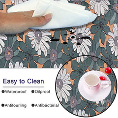 Heart Home Multiuses Floral Print Shelf Liners for Kitchen Shelves, cupboards, Wardrobe, Drawer, 10 Mtr (Green) 52HH4081