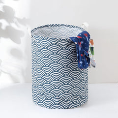 Kuber Industries Laundry Basket For Clothes|Foldable Laundry Hamper|Basket For Toys, Dirty clothes, Storage "45 LTR"-Pack of 5 (Blue)