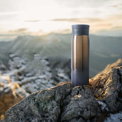 Kuber Industries LeakProof Insulated Stainless Steel Water Tumbler Bottle for Men's | Water Bottle for Office & Kids | Ideal for Gym, Home, Hiking & Travel | CO230201D-Gradient Gold