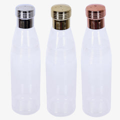 Heart Home Water Bottle | Plastic Water Bottles | Refrigerator Water Bottles | Fridge Water Bottles | Drinking Water Bottle | 1 LTR Water Bottle | Set of 6 | Transparent