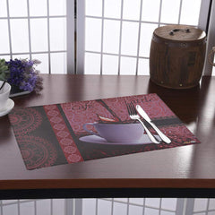 Kuber Industries PVC 6 Pieces Reversible Dining Table Placemat Set (Multi)-CTKTC28201