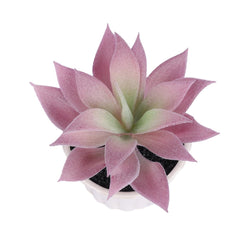 Kuber Industries Artificial Plants for Home D?cor|Natural Looking Indoor Fake Plants with Pot|Artificial Flowers for Decoration-Pack of 4 (Lavender)