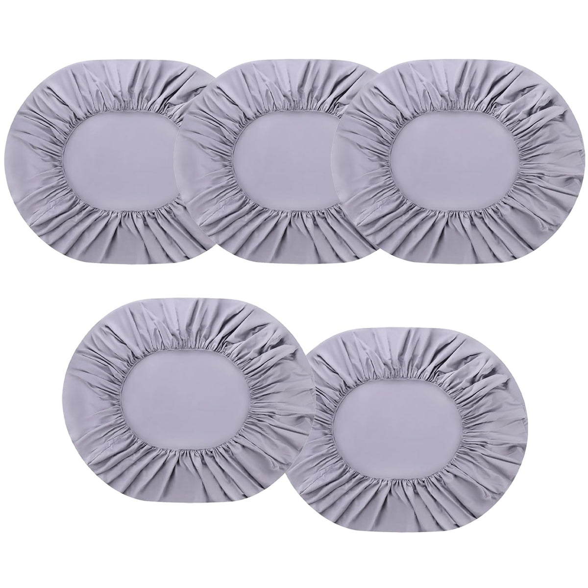 Kuber Industries Double Bed Mattress ProtectorBed Protecter With Elastic "150x200" CM-Pack of 5 (Grey)