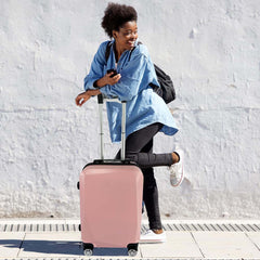 Heart Home 20inch Strong & Lightweight Cabin Trolley Bags with 360 Degree Rotating Wheels | Expandable Carry-On Cabin Luggage Suitcase | Bags for Travelling | 600520PNK-Pink