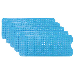 Kuber Industries Bath Mat | PVC Bathroom Mat | Shower Bath Mat | Floor Tub Mat | Bathroom Mud Mat | Anti-Skid Shower Bathroom Mat | M-YSD-40B |Pack of 5| Dark Blue