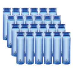 Kuber Industries BPA Free Plastic Water Bottles | Breakproof, Leakproof, Food Grade PET Bottles | Water Bottle for Kids & Adults | Plastic Bottle Set of 4 |Blue (Pack of 6)