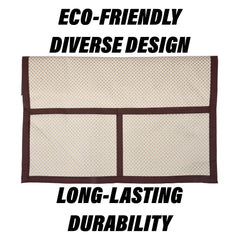 Heart Home Oven Top Cover | Microwave Oven Top Cover | Microwave Cover with 4 Utility Pockets | Oven Cover for Kitchen Décor | Dot Design Oven Top Cover | 50 LTR | Golden