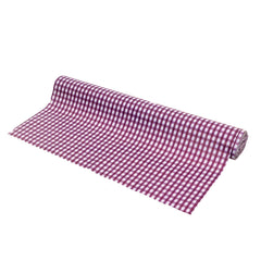 Kuber Industries Checked Design PVC Wardrobe Kitchen Drawer Shelf Mat 10 Mtr (Purple)