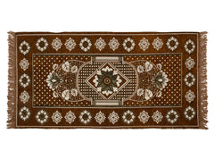 Heart Home Flower Print Bedside Runner Home Floor D�cor Rugs for Living, Dinning, Office, Rooms & Bedroom 4X2 Ft. (Golden)