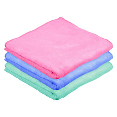 Heart Home Cleaning Towel | Reusable Cleaning Cloths for Kitchen | Duster Towel for Home Cleaning | 400 GSM Cleaning Cloth Towel for Car | Bike | 50x70 | Pack of 3 | Multi