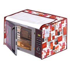 Heart Home PVC Heart Printed Microwave Oven Cover, Dustproof Machine Protector Cover,23 LTR. (Multicolor)-HS43HEARTH25994