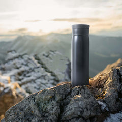 Kuber Industries LeakProof Insulated Stainless Steel Water Tumbler Bottle for Men's | Water Bottle for Office & Kids | Ideal for Gym, Home, Hiking & Travel | CO230201A-Black