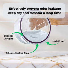 Kuber Industries 6 Pcs Food Containers | Round Storage Box for Fridge | Vegetable Fruit Strainer Basket | Refrigerator Storage Box | Containers With Airtight Lid | HXP00282 | Transparent | Pack of 2