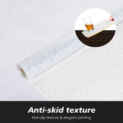 Heart Home Shelf Liner | Kitchen Cabinet Shelf Protector | Kitchen Liners for Cabinets and Drawers | Drawer Liner Mat | Check-Design Shelf Liner Roll | Cabinet Mat | 3 MTR | Pack of 3 | Transparent