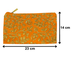 Kuber Industries Embroidery Hand Purse/Wallet for Women (Yellow) (HS39KUBMART022023)
