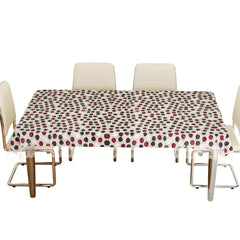 Kuber Industries Dining Table Cover | PVC Table Cloth Cover | 6-Seater Table Cloth | Table Protector Cover | Table Cover for Dining Table | Dot Table Cover | 60x90 Inch | DTC | Multi