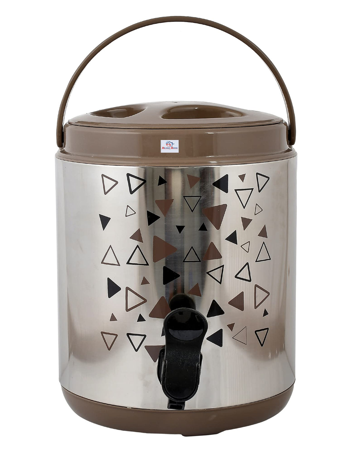 Heart Home Food Grade, BPA Free, Insulated Hot & Cold Stainless Steel Water Jug/Camper, 6 Ltrs (Brown)-HS42HEARTH25203