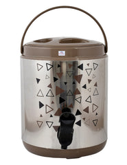 Heart Home Food Grade, BPA Free, Insulated Hot & Cold Stainless Steel Water Jug/Camper, 6 Ltrs (Brown)-HS42HEARTH25203