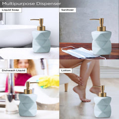 Homestic Liquid Soap Dispenser | Handwash Soap Dispenser | Soap Dispenser for Wash Basin | Shampoo Dispenser Bottle | Bathroom Dispenser Bottle | 300 ML | Green