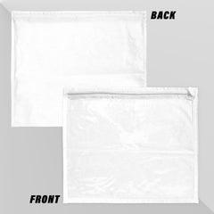 Heart Home Saree Cover | Clothes Storage Bag | Single Packing Saree with Zip Closure | Wardrobe Organizer | Cloth Stoarge Organizer | Plain Saree Cover | Pack of 12 | White