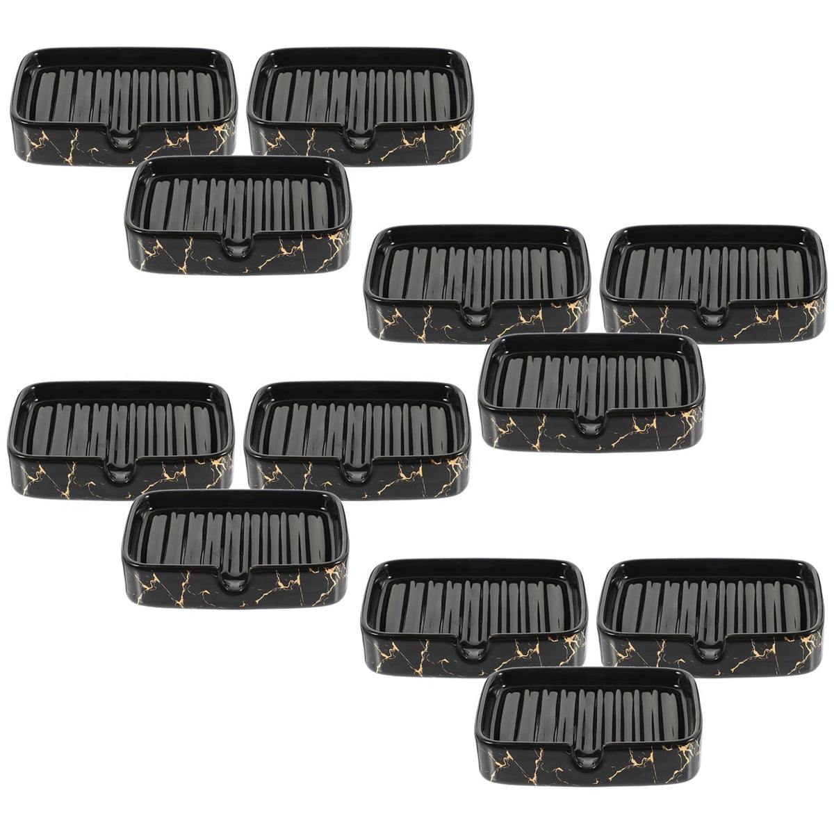 Kuber Industries Soap Holder | Handwash Soap Dispenser | Soap Dispenser for Wash Basin | Soap Dispenser Case | Bathroom Dispenser Case | 12 Piece | Pack of 4 | JY00173BK | Black