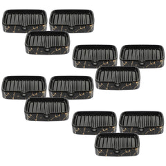 Kuber Industries Soap Holder | Handwash Soap Dispenser | Soap Dispenser for Wash Basin | Soap Dispenser Case | Bathroom Dispenser Case | 12 Piece | Pack of 4 | JY00173BK | Black