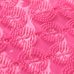 Homestic Bath Mat | PVC Bathroom Mat | Shower Bath Mat | Floor Tub Mat | Foot Massager Mat | Anti-Skid Shower Bathroom Mat | B-02D | Rose Red