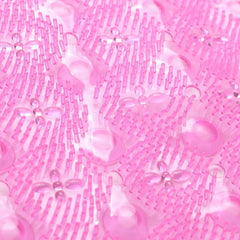Kuber Industries Bath Mat | PVC Bathroom Mat | Shower Bath Mat | Floor Tub Mat | Foot Massager Mat | Anti-Skid Shower Bathroom Mat | B-01C | Pink