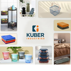 Kuber Industries 1000ml Ceramic Jar for Kitchen Storage | Air Tight Container Set with Bamboo Lid | Kitchen Container for Snacks, Tea, Sugar | Multipurpose Organizer | Grey | Pack of 2