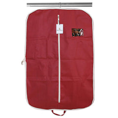 Kuber Industries Foldable 8 Piece Non Woven Coat Cover, Maroon and Brown