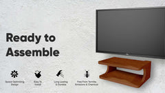 Kuber Industries Wooden TV Setup Box Stand Wall Mount | Lightweight Router Stand Wall Mount for Living Room & Home | Brown